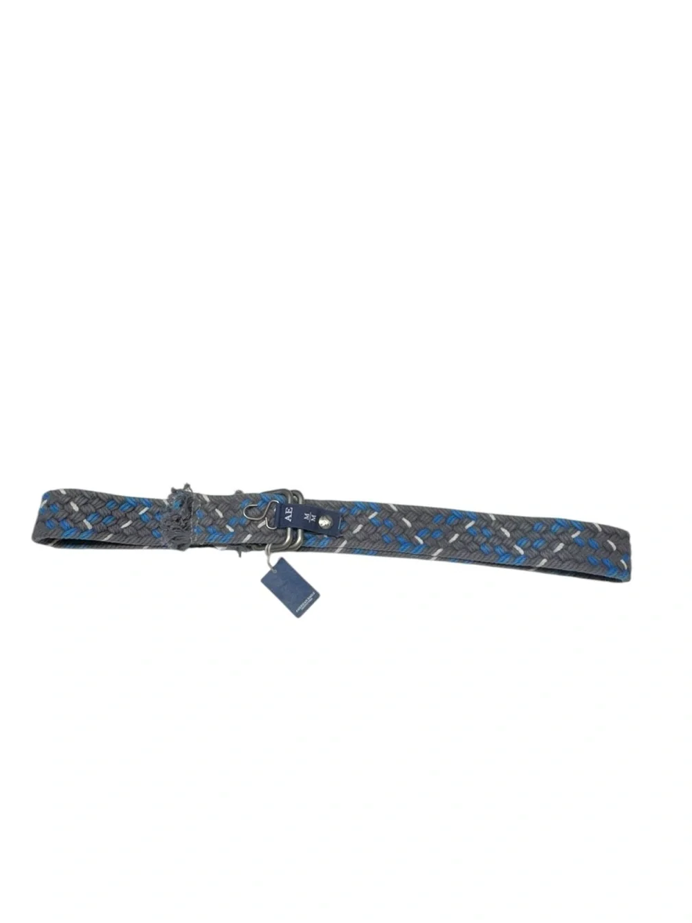 American Eagle Mens Woven Braided Belt Medium Blue New